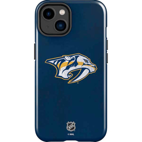 NHL Nashville Predators Distressed iPhone 15 Impact Case